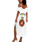 Montford Point Marines Summer Maxi Dress African American Heroes White - African Pride