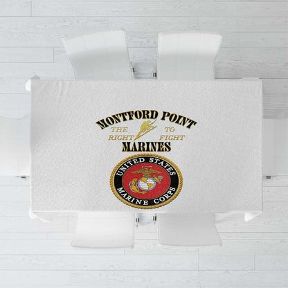 Montford Point Marines Tablecloth African American Heroes White - African Pride