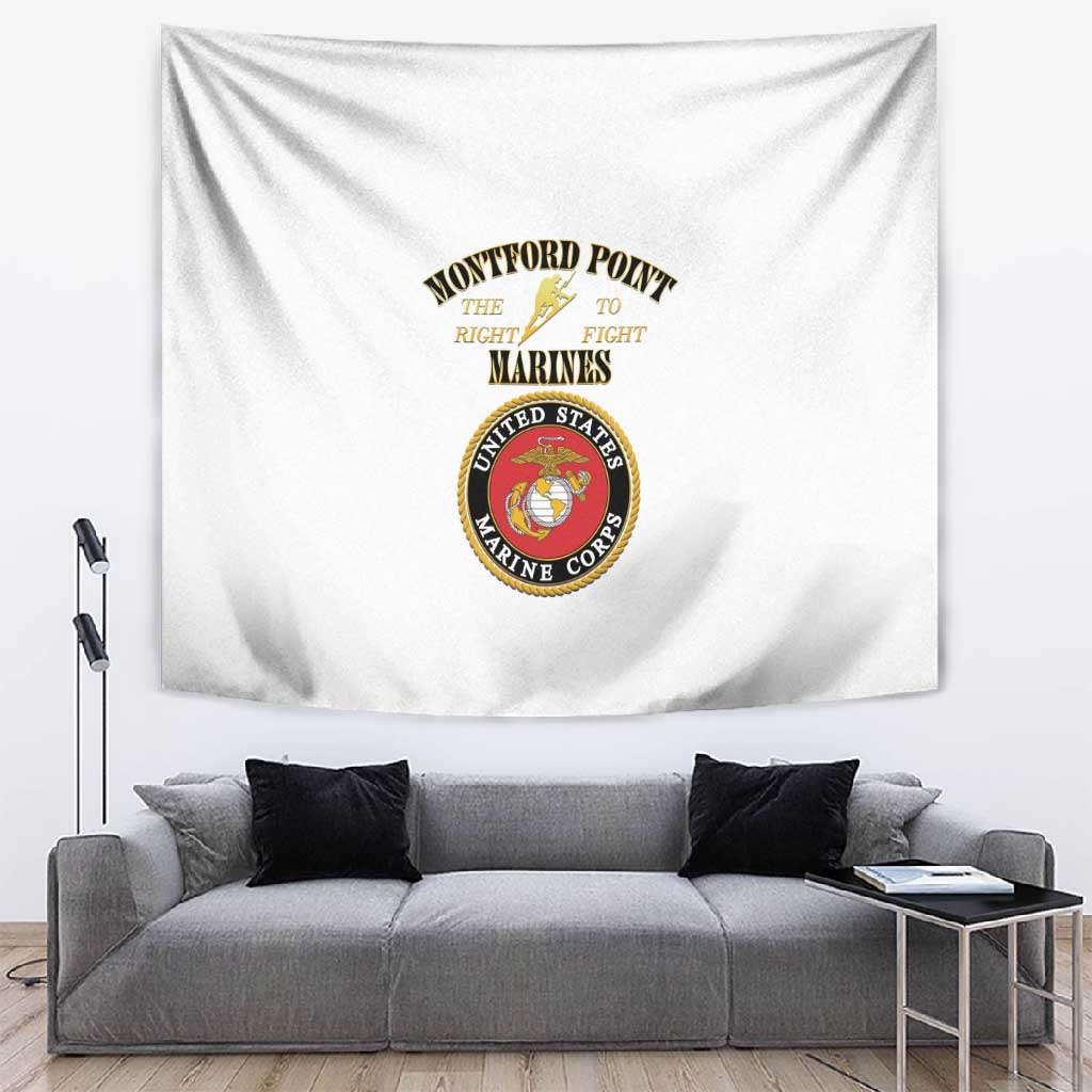Montford Point Marines Tapestry African American Heroes White - African Pride