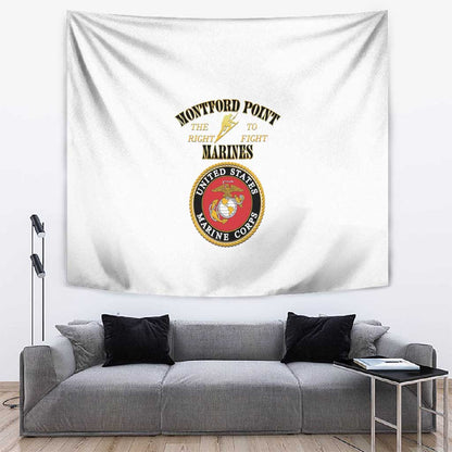 Montford Point Marines Tapestry African American Heroes White - African Pride
