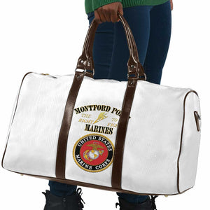 African American Marine Corps Legacy Travel Bag Montford Point Heritage White