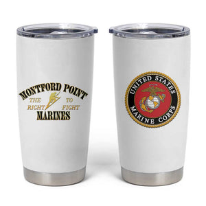 Montford Point Marines Tumbler Cup African American Heroes White - African Pride