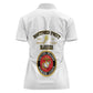 Montford Point Marines Women Polo Shirt African American Heroes White - African Pride
