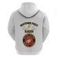 Montford Point Marines Zip Hoodie African American Heroes White - African Pride