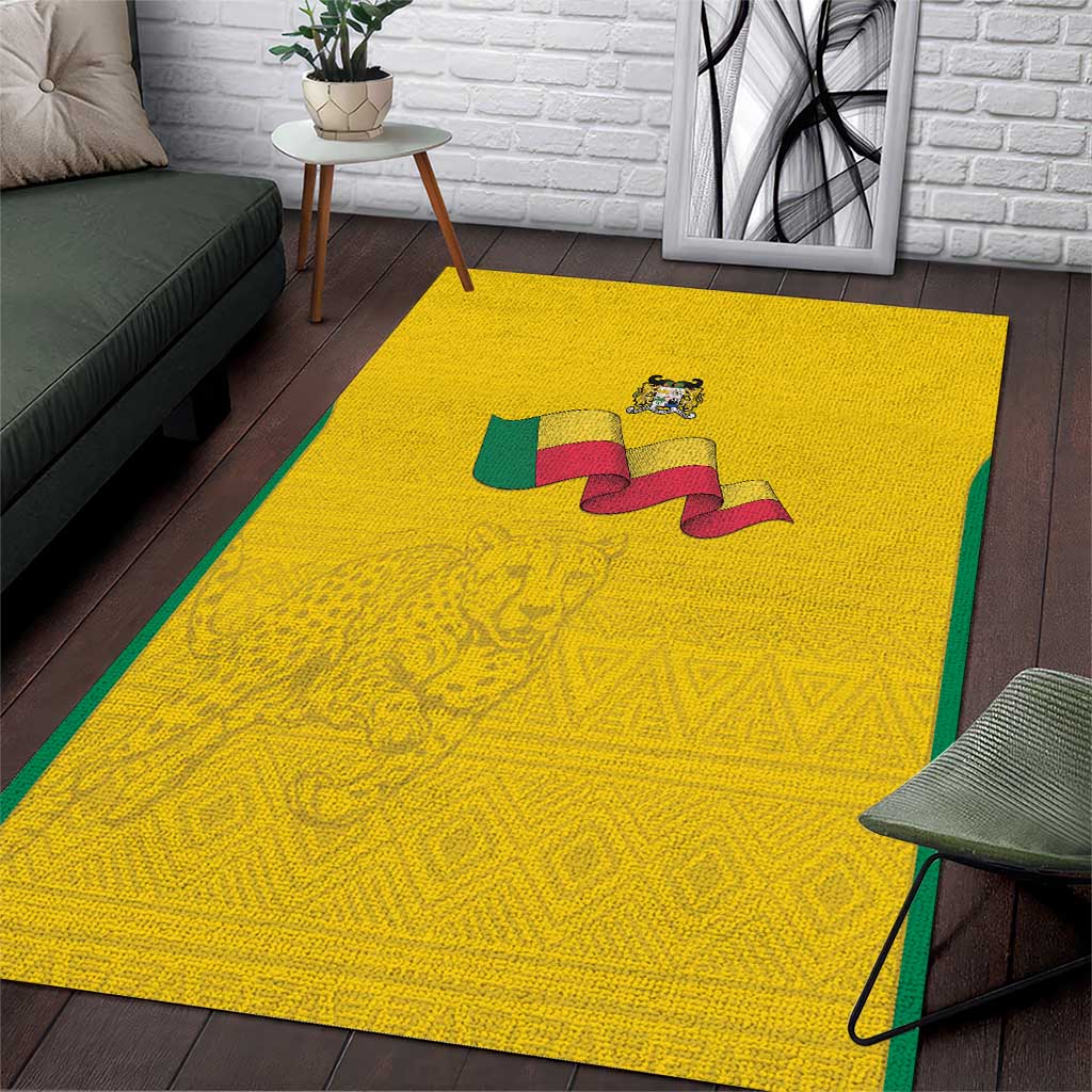 Afro Benin Football Area Rug Come On Les Guepards - African Pride