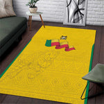 Afro Benin Football Area Rug Come On Les Guepards - African Pride