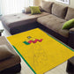 Afro Benin Football Area Rug Come On Les Guepards - African Pride