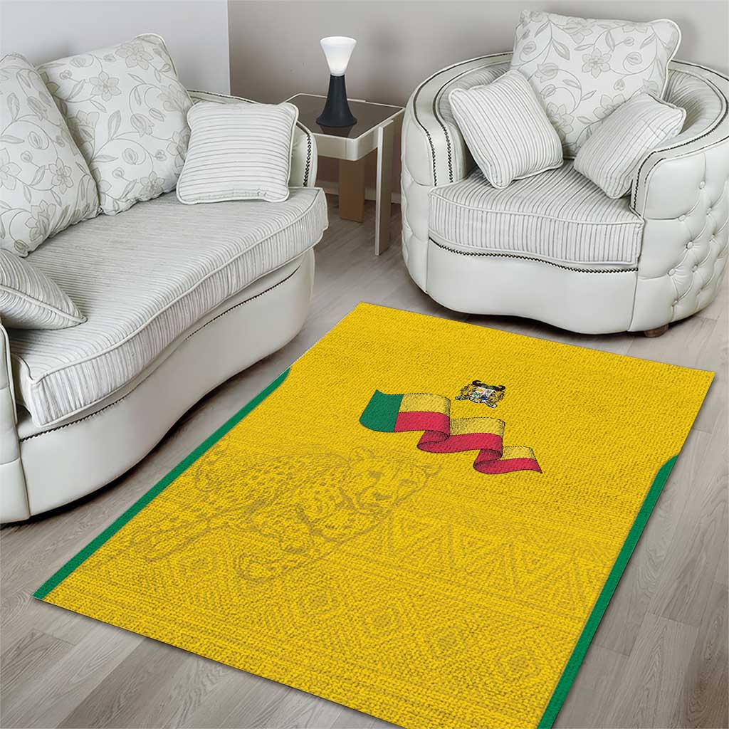 Afro Benin Football Area Rug Come On Les Guepards - African Pride