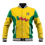 Afro Benin Football Custom Baseball Jacket Come On Les Guepards - African Pride