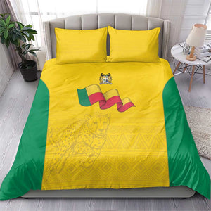 Afro Benin Football Bedding Set Come On Les Guepards - African Pride