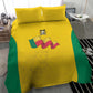 Afro Benin Football Bedding Set Come On Les Guepards - African Pride