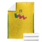 Afro Benin Football Blanket Come On Les Guepards - African Pride