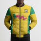 Custom Benin Football Bomber Puffer Jacket Go Champions Les Guepards