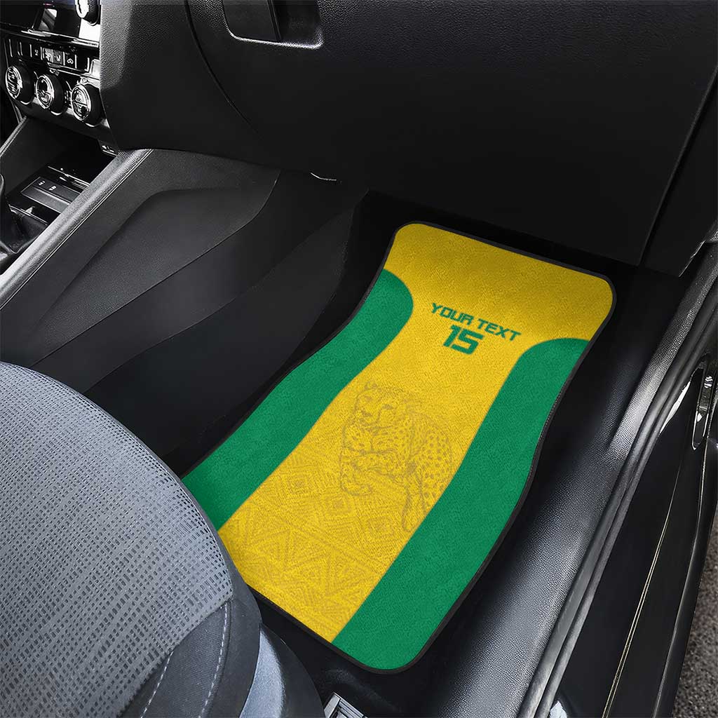 Afro Benin Football Custom Car Mats Come On Les Guepards - African Pride