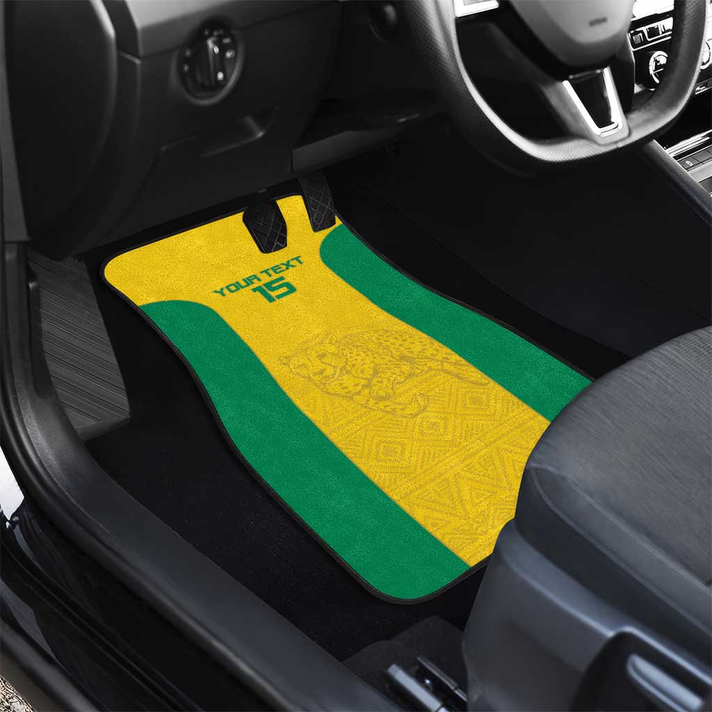 Afro Benin Football Custom Car Mats Come On Les Guepards - African Pride