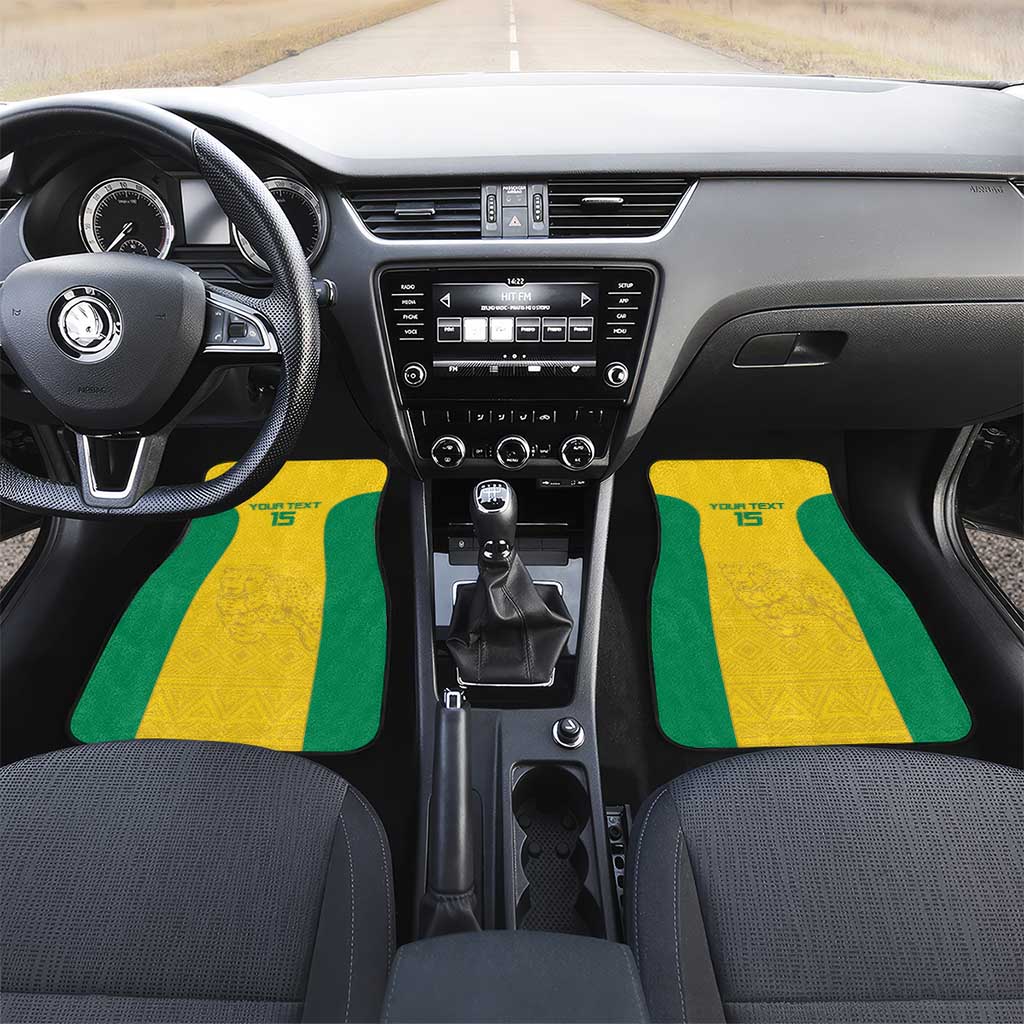 Afro Benin Football Custom Car Mats Come On Les Guepards - African Pride