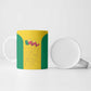 Custom Benin Football Ceramic Mug Go Champions Les Guepards
