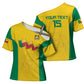 Custom Benin Football Cross Shoulder Shirt Go Champions Les Guepards