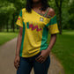 Custom Benin Football Cross Shoulder Shirt Go Champions Les Guepards