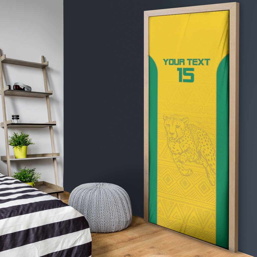 Custom Benin Football Door Cover Go Champions Les Guepards
