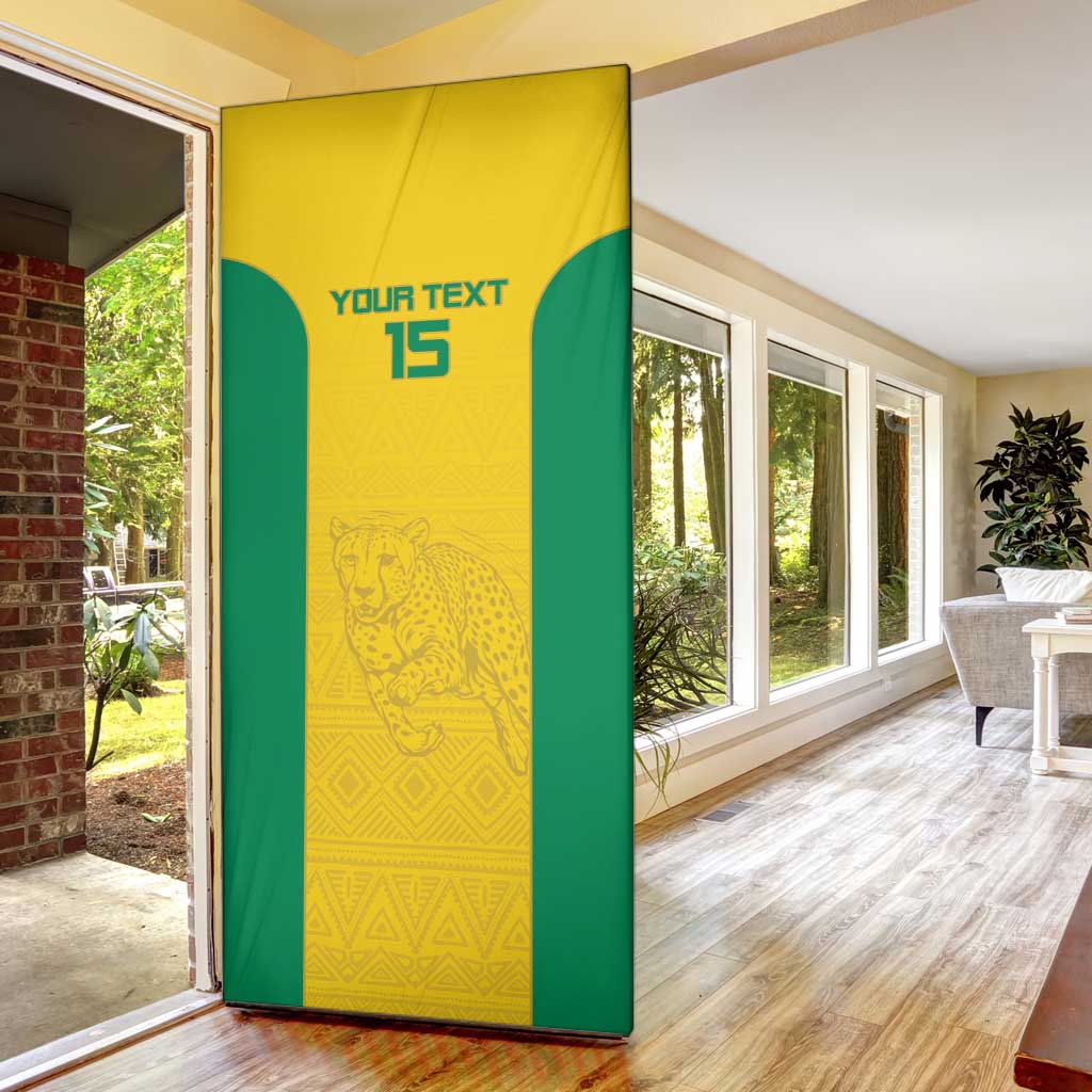 Custom Benin Football Door Cover Go Champions Les Guepards