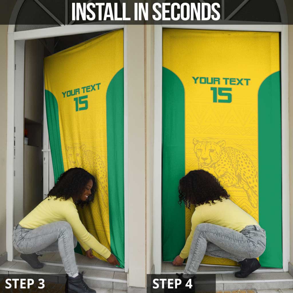 Custom Benin Football Door Cover Go Champions Les Guepards