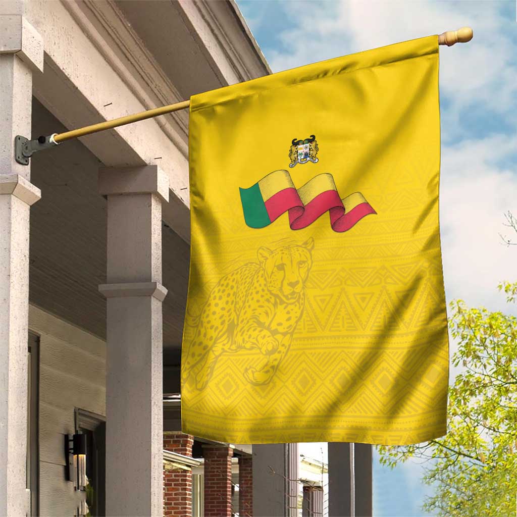 Afro Benin Football Garden Flag Come On Les Guepards - African Pride