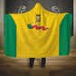 Afro Benin Football Hooded Blanket Come On Les Guepards - African Pride