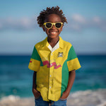 Afro Benin Football Custom Kid Hawaiian Shirt Come On Les Guepards - African Pride