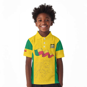 Afro Benin Football Custom Kid Polo Shirt Come On Les Guepards - African Pride
