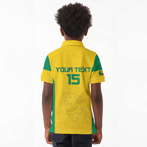 Afro Benin Football Custom Kid Polo Shirt Come On Les Guepards - African Pride