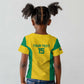 Afro Benin Football Custom Kid T shirt Come On Les Guepards - African Pride