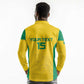 Afro Benin Football Custom Long Sleeve Polo Shirt Come On Les Guepards - African Pride