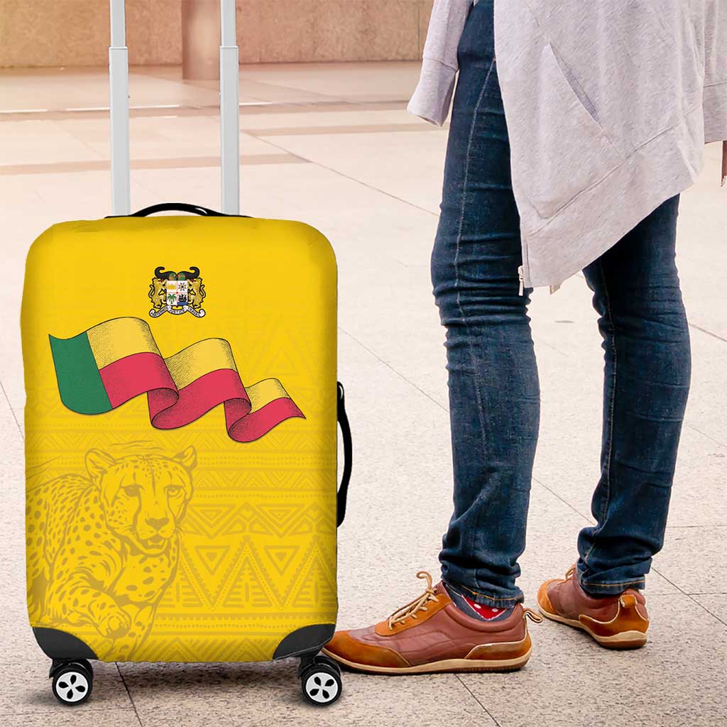 Afro Benin Football Luggage Cover Come On Les Guepards - African Pride