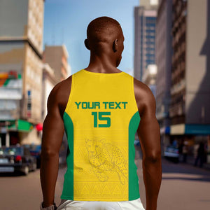 Afro Benin Football Custom Men Tank Top Come On Les Guepards - African Pride