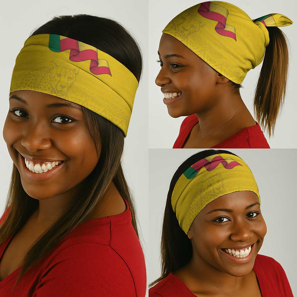 Afro Benin Football Neck Gaiter Come On Les Guepards - African Pride