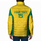 Custom Benin Football Padded Jacket Go Champions Les Guepards