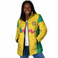 Custom Benin Football Padded Jacket Go Champions Les Guepards