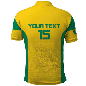 Afro Benin Football Custom Polo Shirt Come On Les Guepards - African Pride