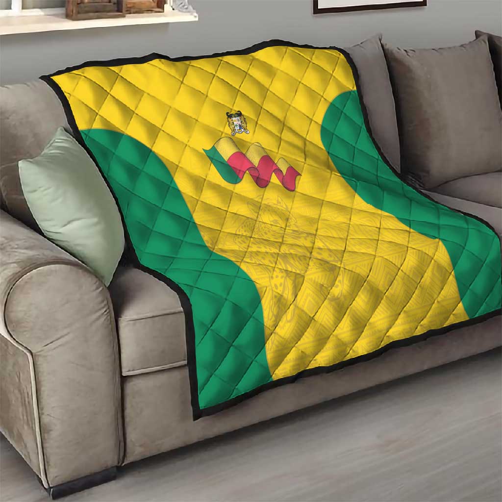 Afro Benin Football Quilt Come On Les Guepards - African Pride