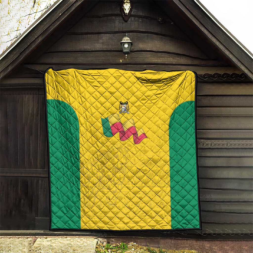 Afro Benin Football Quilt Come On Les Guepards - African Pride