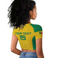 Afro Benin Football Custom Raglan Cropped T shirt Come On Les Guepards - African Pride