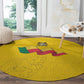 Afro Benin Football Round Carpet Come On Les Guepards - African Pride