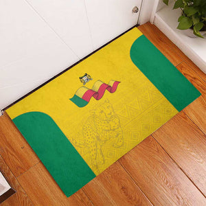 Afro Benin Football Rubber Doormat Come On Les Guepards - African Pride