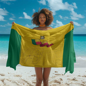 Afro Benin Football Sarong Come On Les Guepards - African Pride