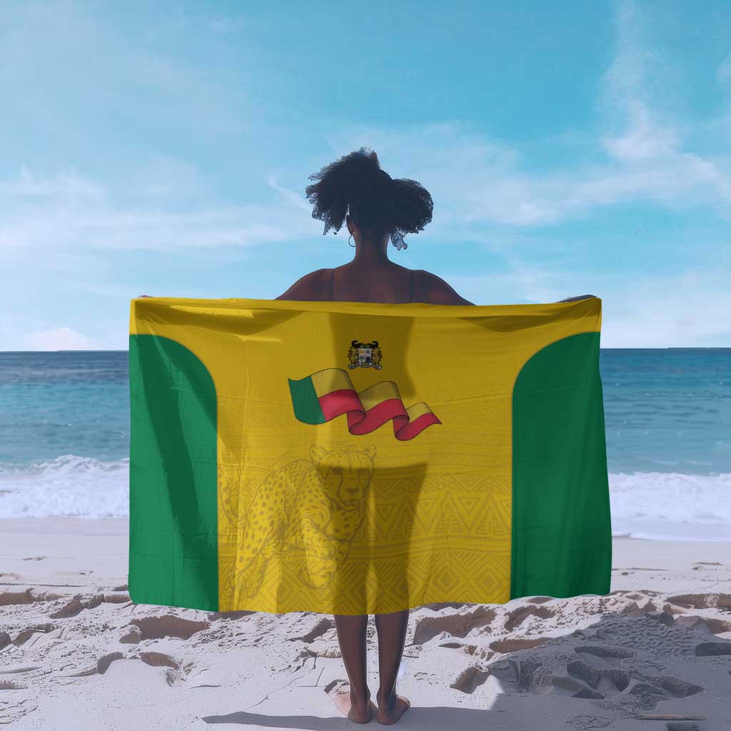 Afro Benin Football Sarong Come On Les Guepards - African Pride
