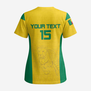 Afro Benin Football Custom Scrub Top Come On Les Guepards - African Pride