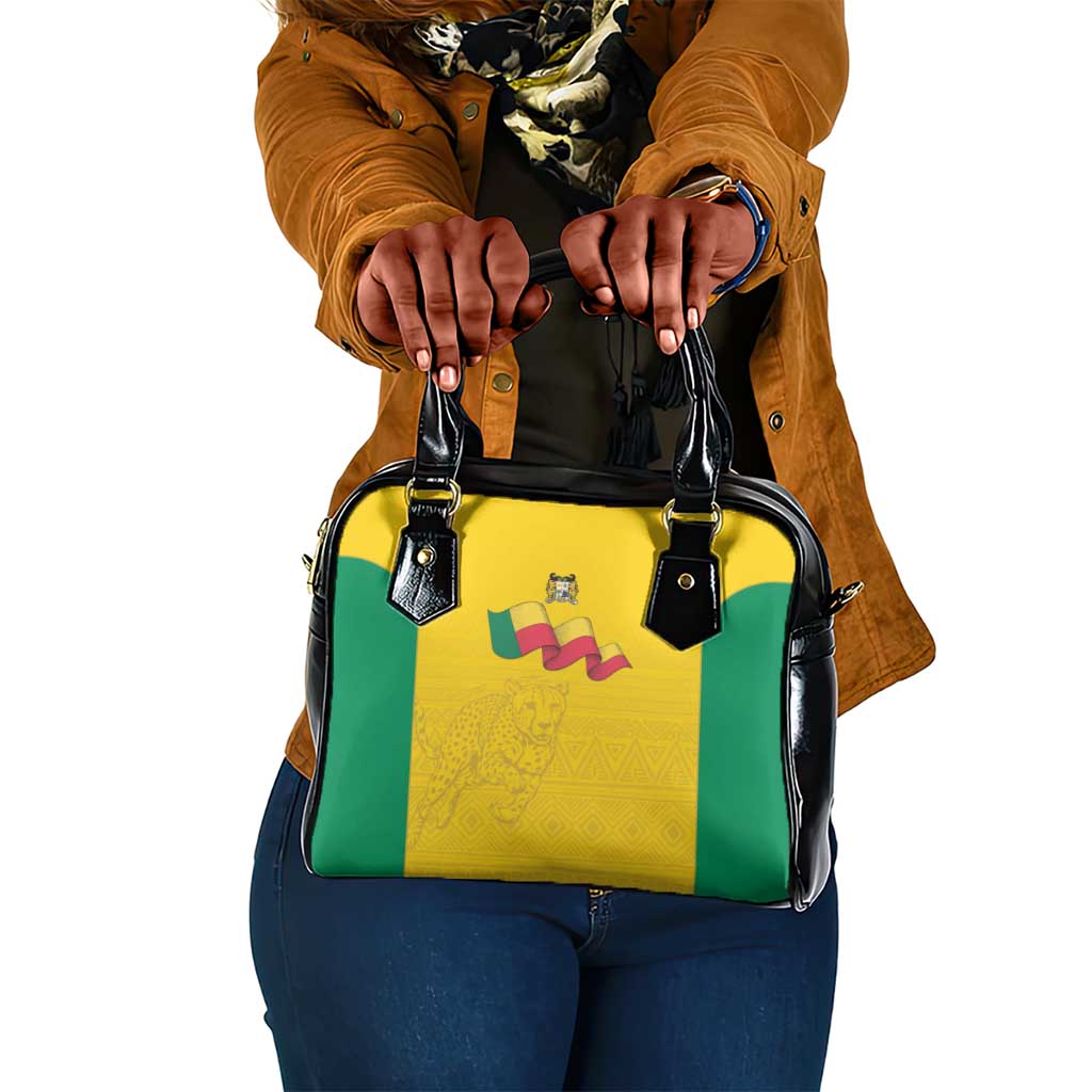 Afro Benin Football Shoulder Handbag Come On Les Guepards - African Pride
