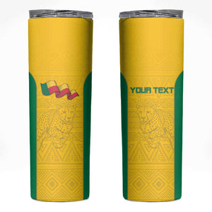 Afro Benin Football Custom Skinny Tumbler Come On Les Guepards - African Pride