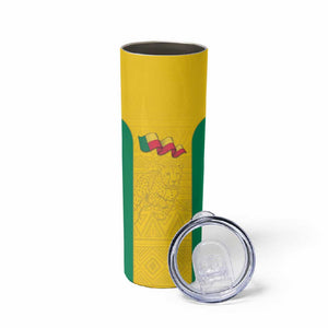 Afro Benin Football Custom Skinny Tumbler Come On Les Guepards - African Pride